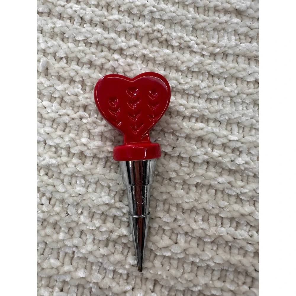 Cuisinart Wine Bottle‎ Stopper Set Christmas Snowman Tree Heart Holiday Barware